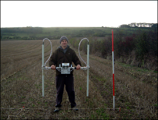 James with the Bartington in the field